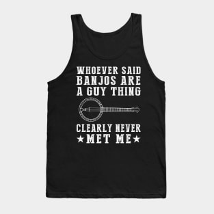 Banjo Babe - Defying Stereotypes with a Funny Twist! Tank Top